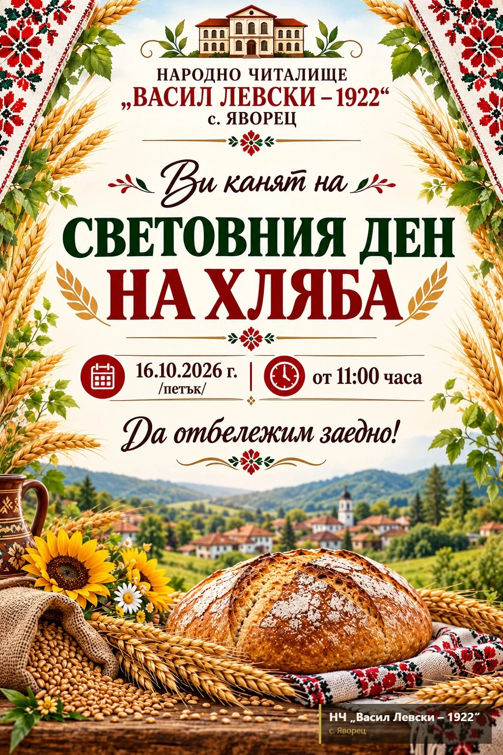 Световен ден на хляба! 🍞🫓🥖